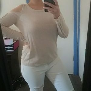 Cold shoulder long sleeve